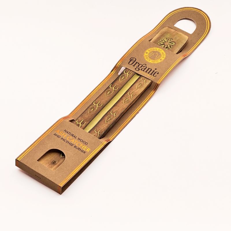 Porta incienso Natural Wood Amarillo