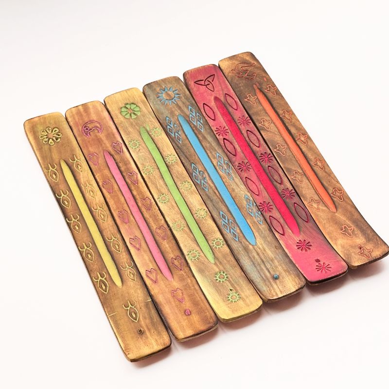 Porta incienso Natural Wood Naranja