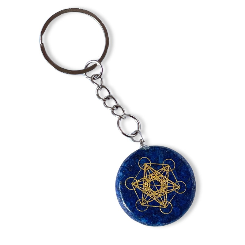 Llavero Piedra Lapislázuli - Geometría Sagrada