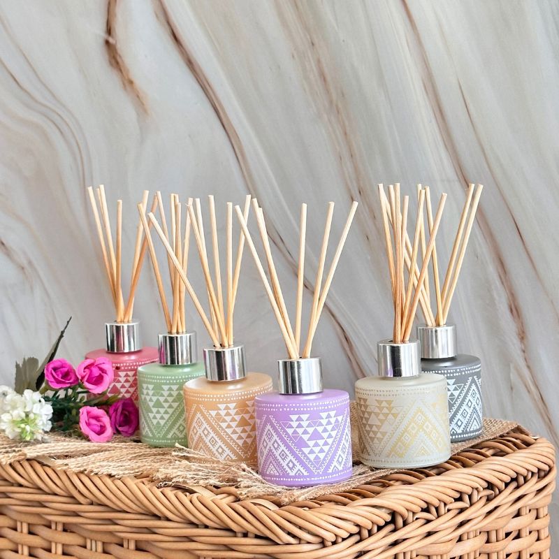 Difusor de Varilla Boho Salvia Blanca con Piedra Cuarzo Cristal