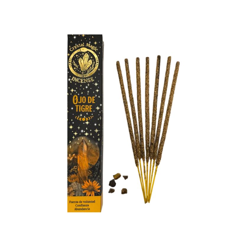 Incienso con Piedras de Ojo de Tigre