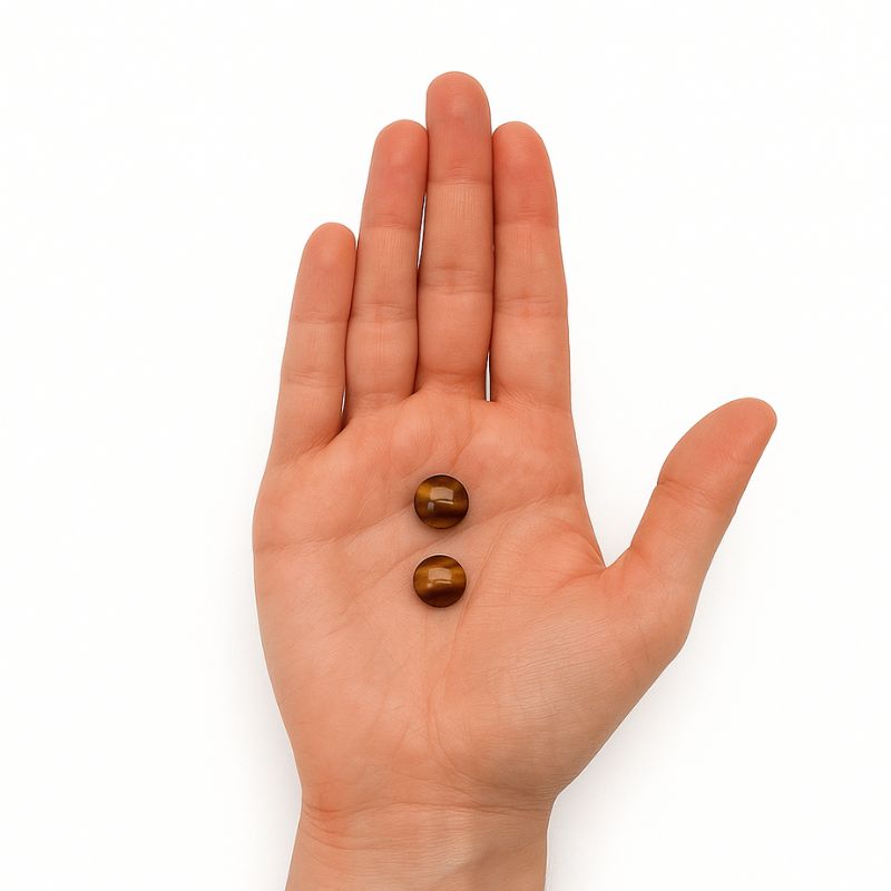 Ombliguera de Piedra 1 cm Ojo de Tigre