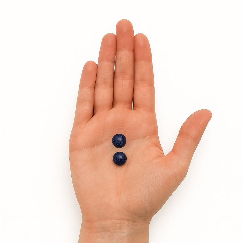 Ombliguera de Piedra 1 cm Lluvia de Estrellas Azul