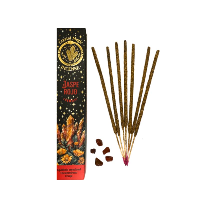Incienso con Piedras de Jaspe Rojo
