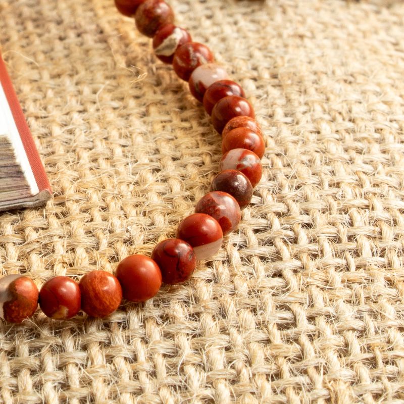 Pulsera Ajustable Jaspe Rojo 4mm