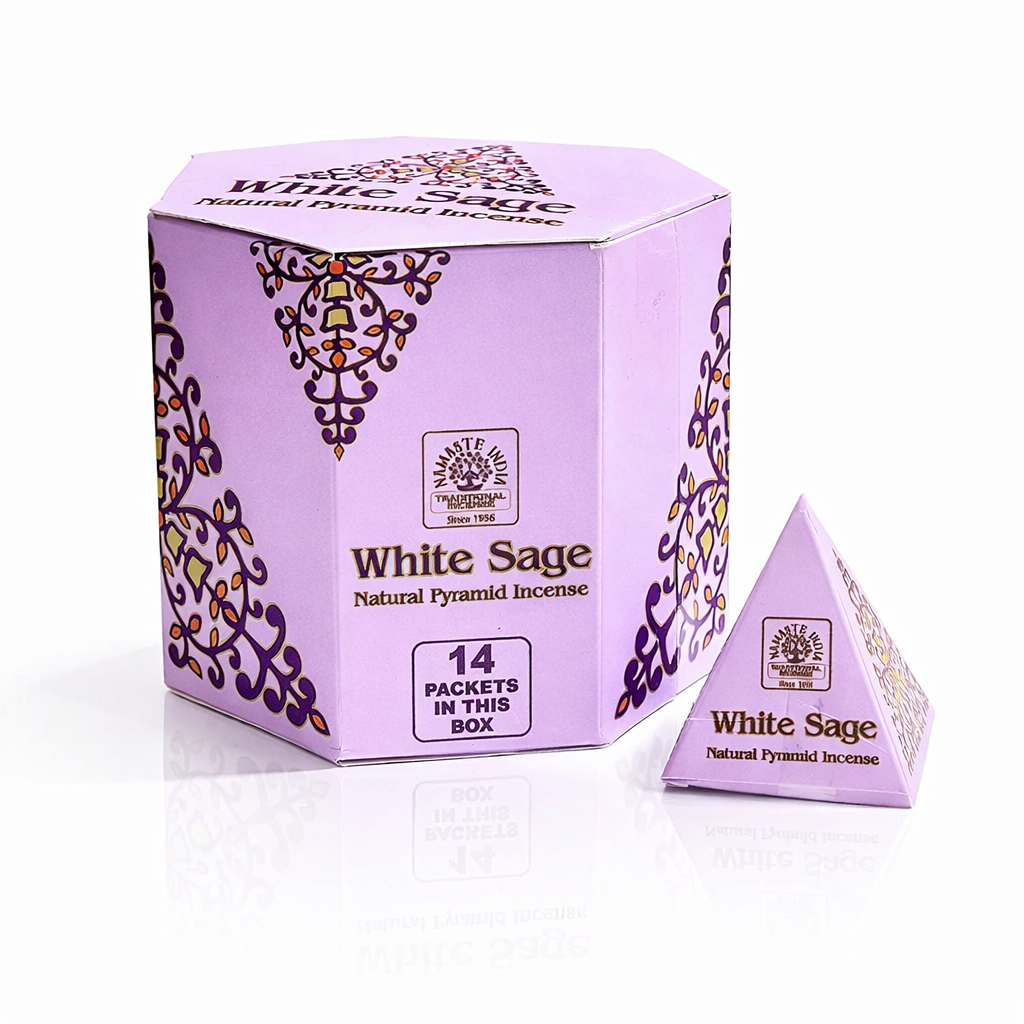 Incienso en Pirámide Salvia Blanca