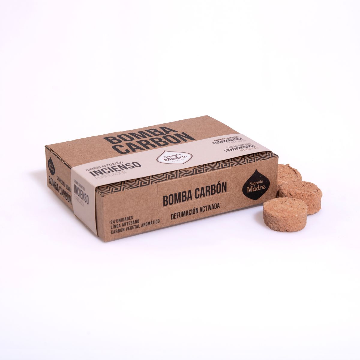 Carbón Incienso 24u