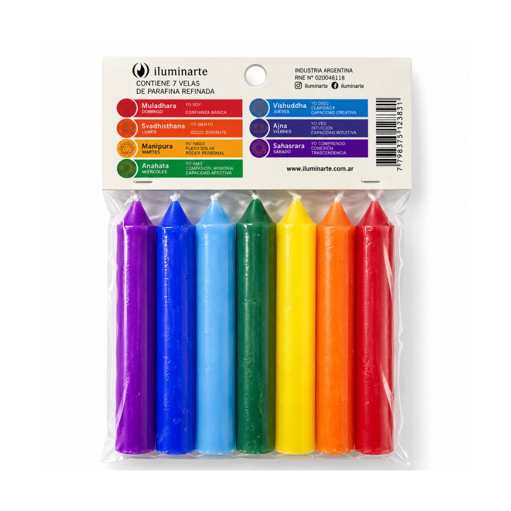 Pack Velas 7 Chakras