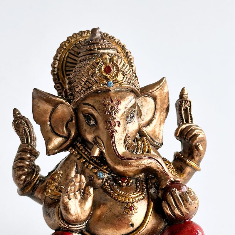 Ganesh Red&Gold
