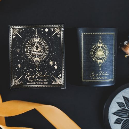 Vela Ojo de la Providencia con Piedras 120gr