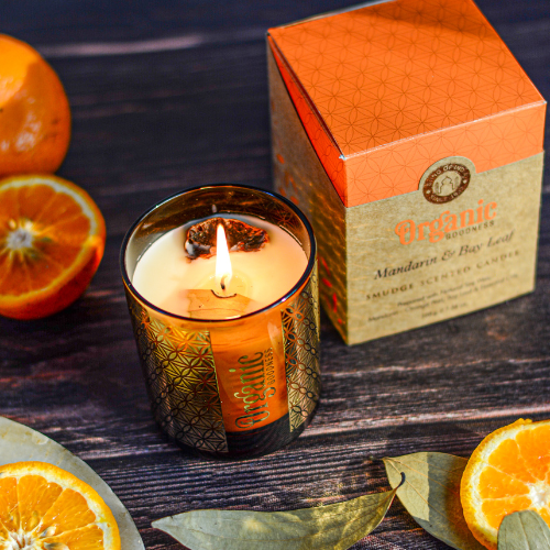 Vela Mandarina y Laurel Organic Goodness