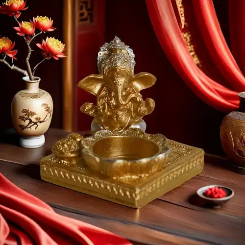 Porta Vela Ganesh Flor