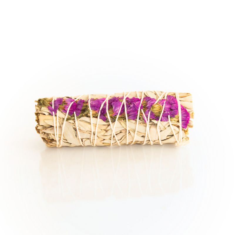 Sahúmo de Salvia Blanca con Lavanda Marina Morada