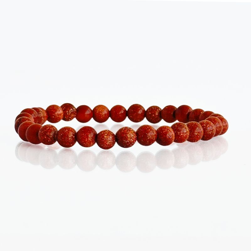 Pulsera Lluvia de Estrellas Roja 6mm