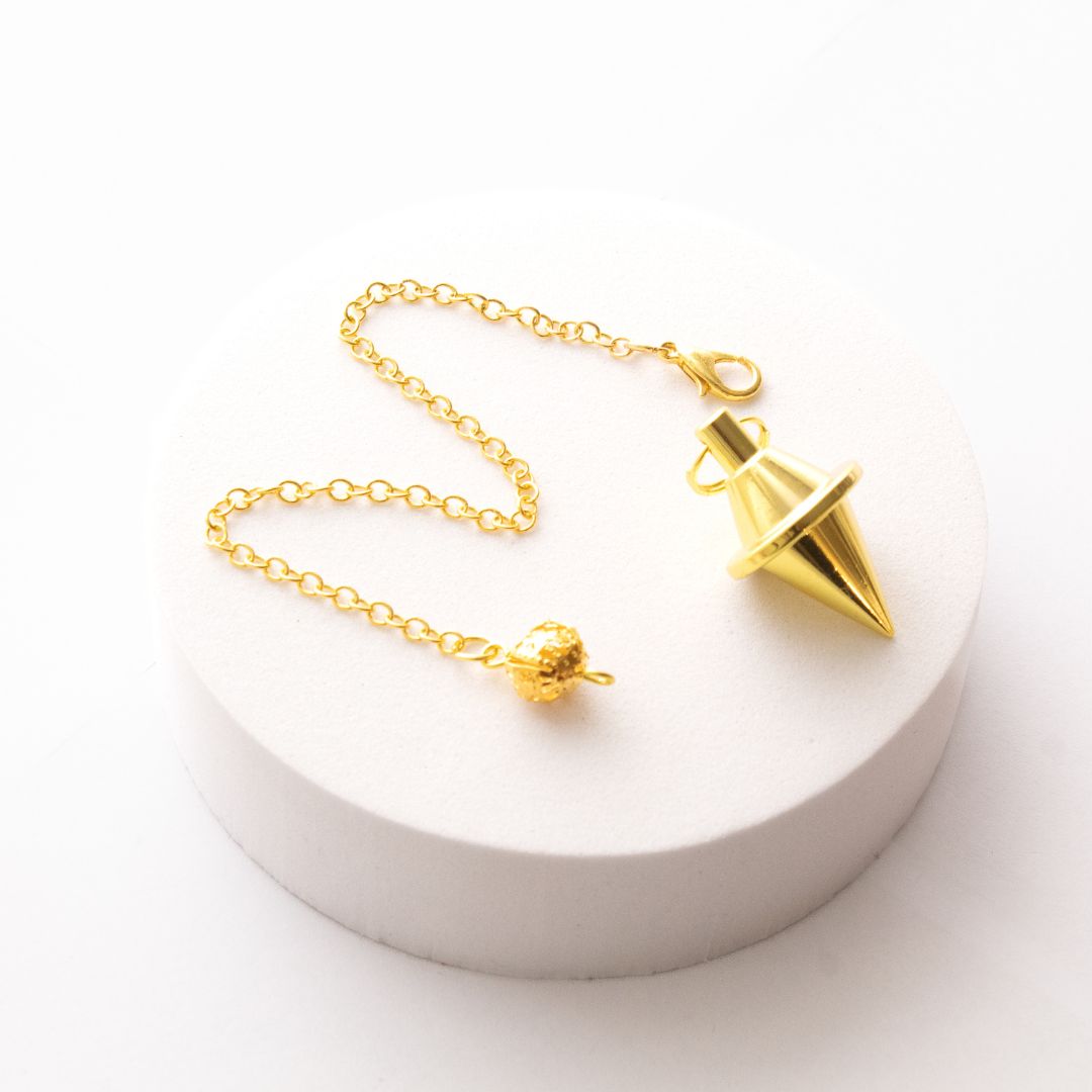 Péndulo Metal Platillo Dorado