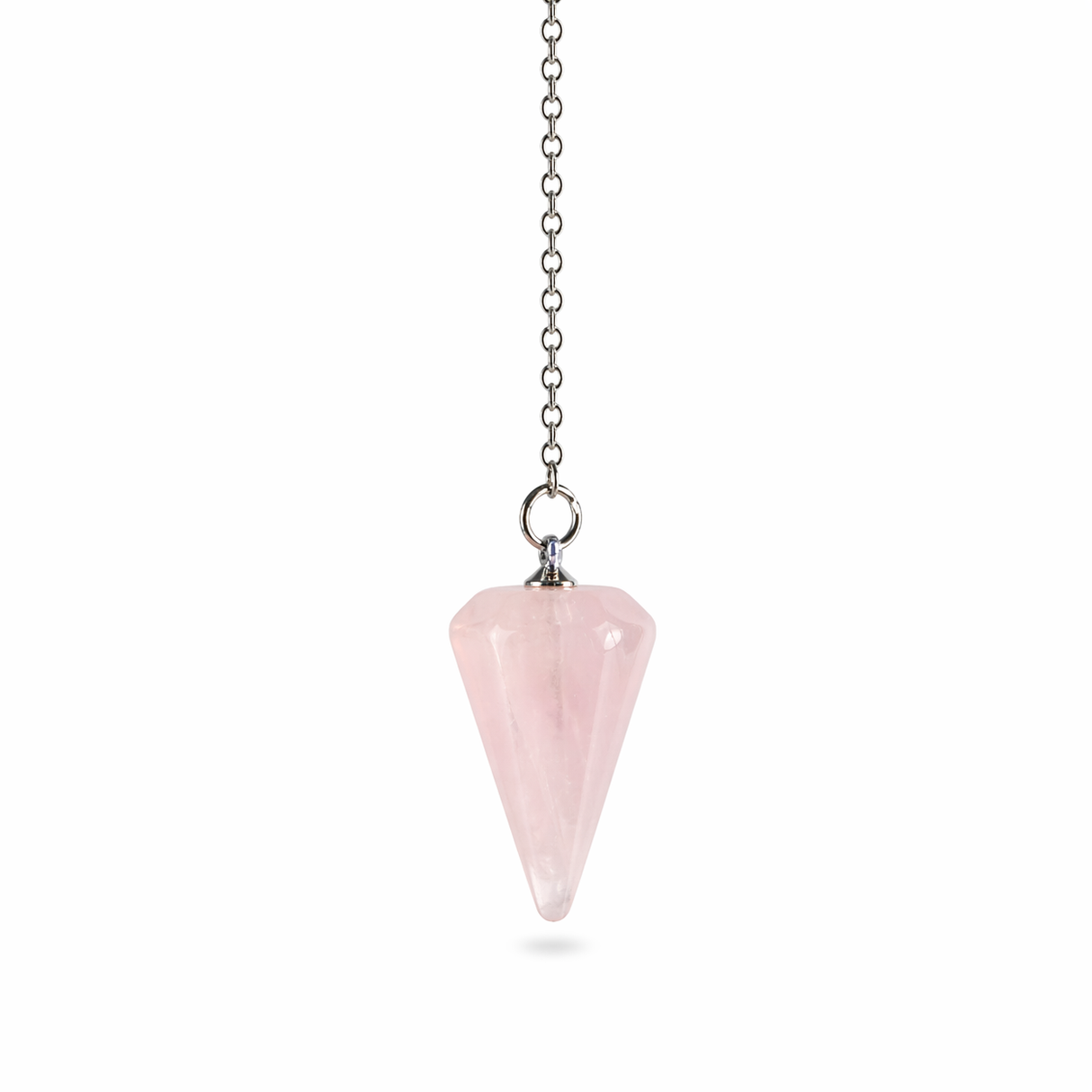 Péndulo Pirámide Cuarzo Rosa Chico