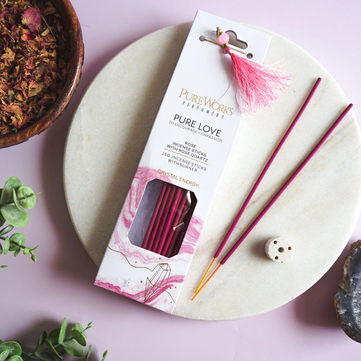 Set incienso Amor Puro Crystal Energy