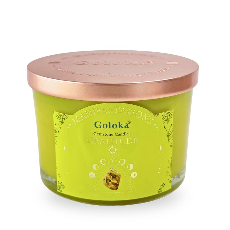 Vela Frankincense con Ojo de Tigre - Gratitud