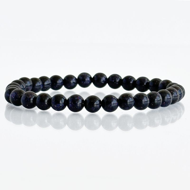 Pulsera Lluvia de Estrellas Azul 6mm