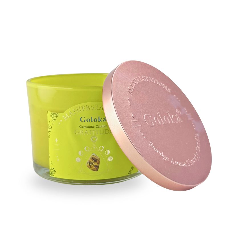 Vela Frankincense con Ojo de Tigre - Gratitud