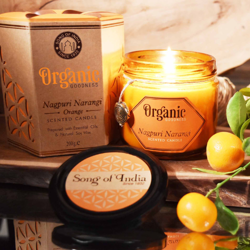 Vela de Soya Naranja