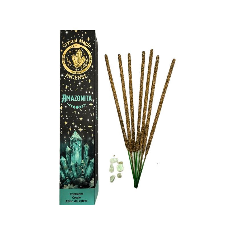Incienso con Piedras de Amazonita