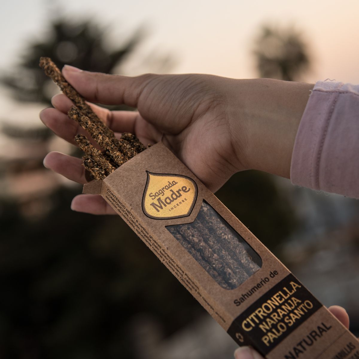 Sahumerio Citronella, Naranja y Palo Santo Natural