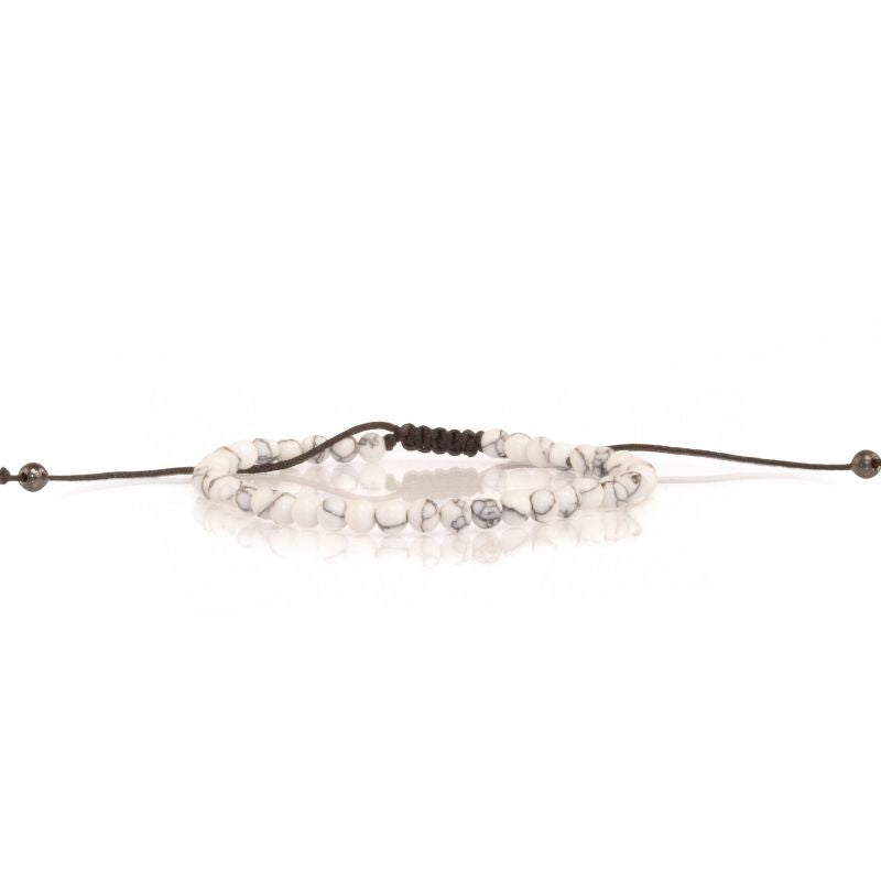 Pulsera Ajustable Howlita 4mm