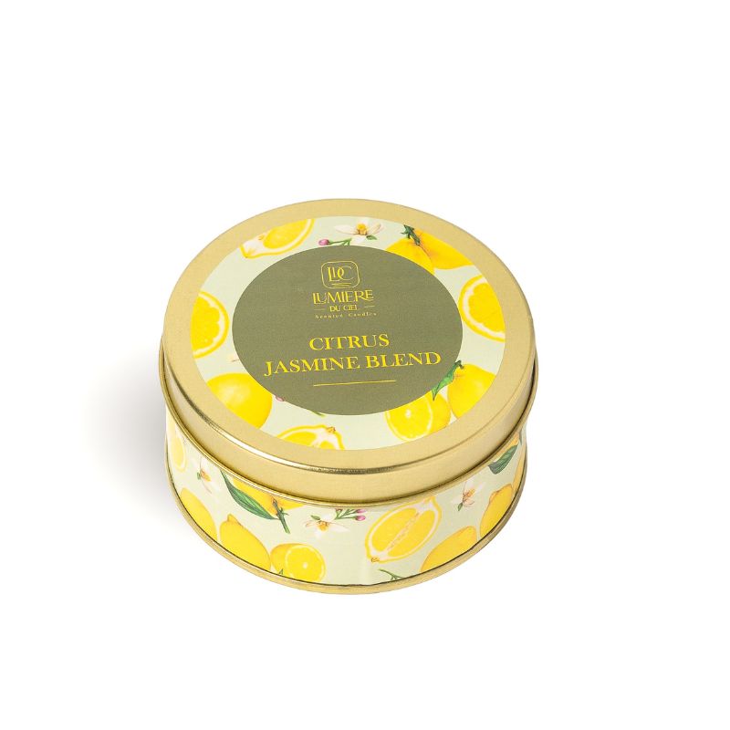 Vela Metal Mezcla Jazmín Cítrico