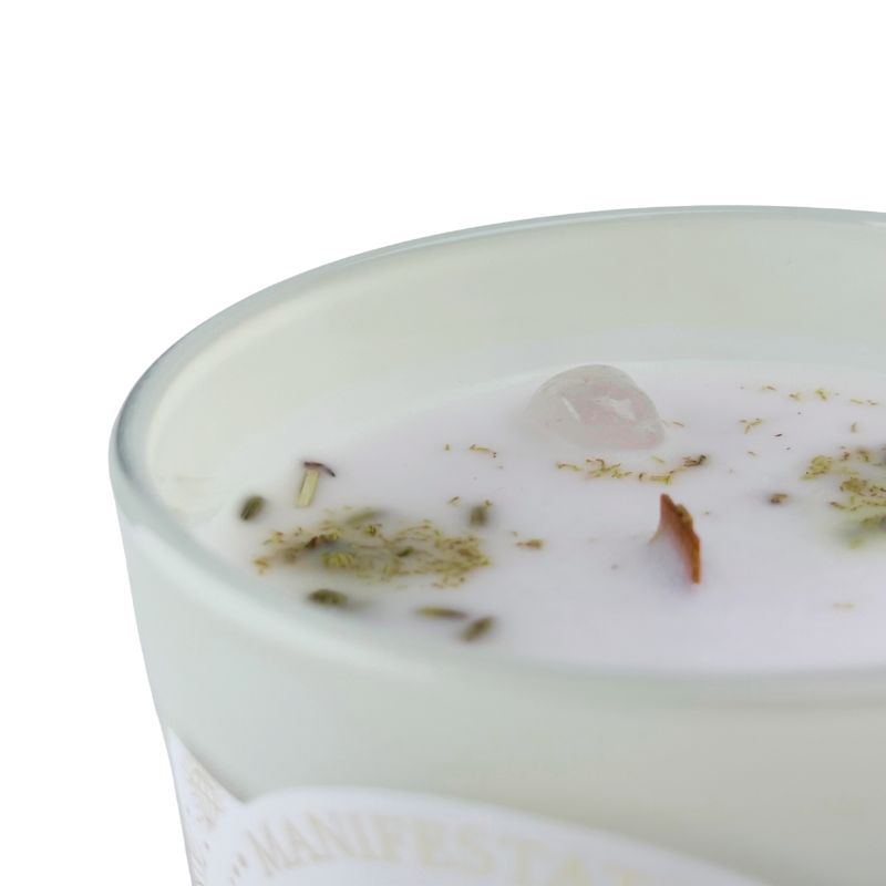 Vela Sandalo con Cuarzo Blanco - Paz y Armonía