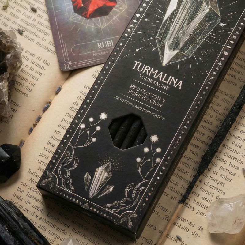 Sahumerio Tarot Gemas Turmalina Mirra-Jazmin
