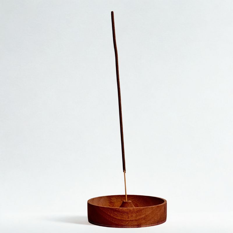 Porta incienso Redondo Wood Claro