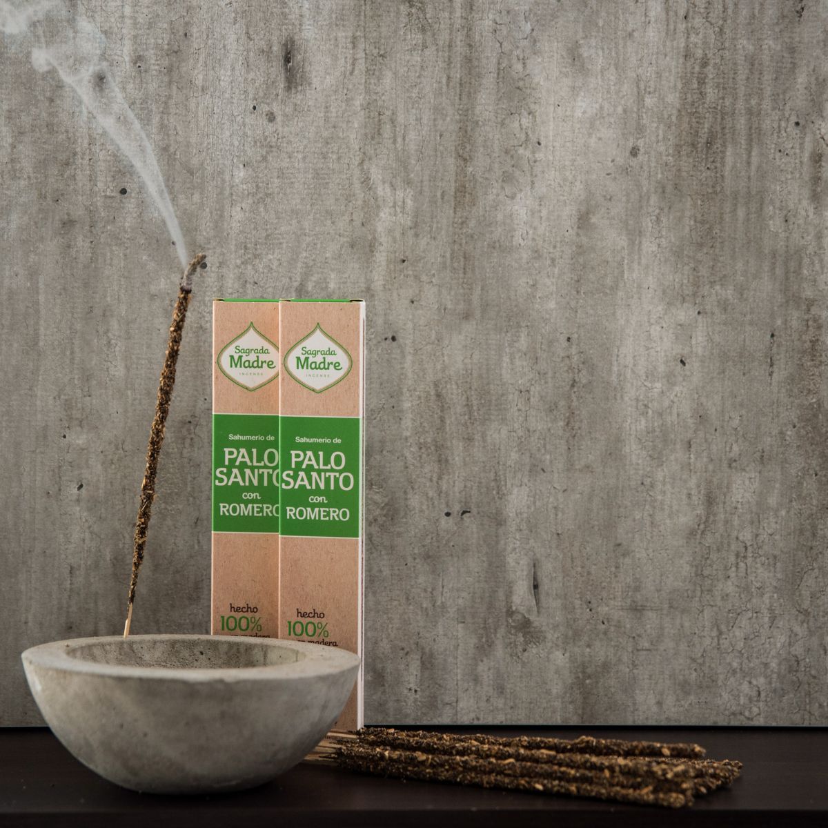Sahumerio Palo Santo con Romero