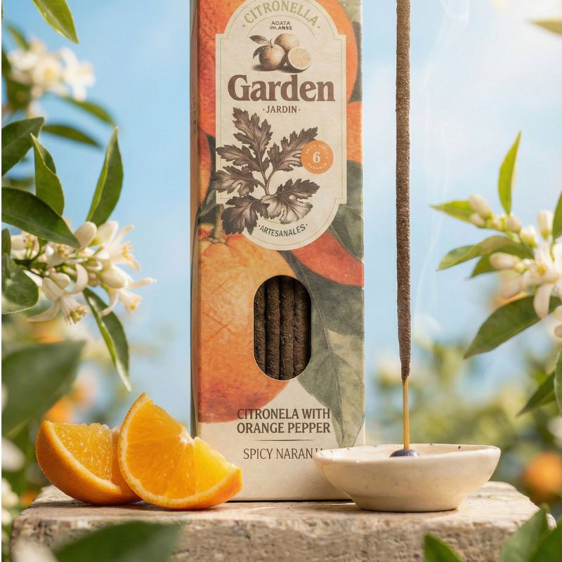 Sahumerio Garden Citronella - Naranja Pimienta