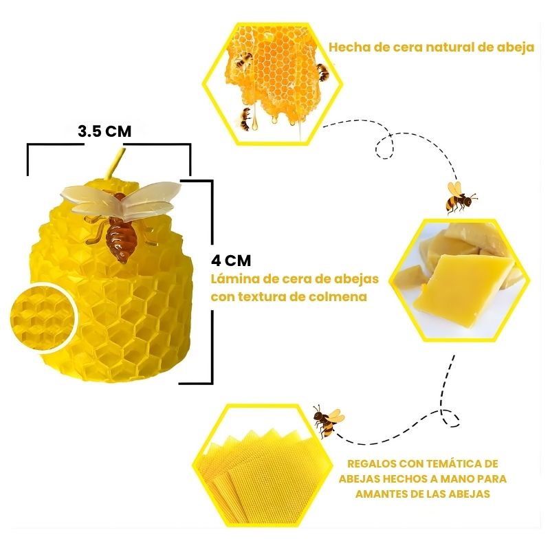 Pack 24 Velas Cera de Abejas