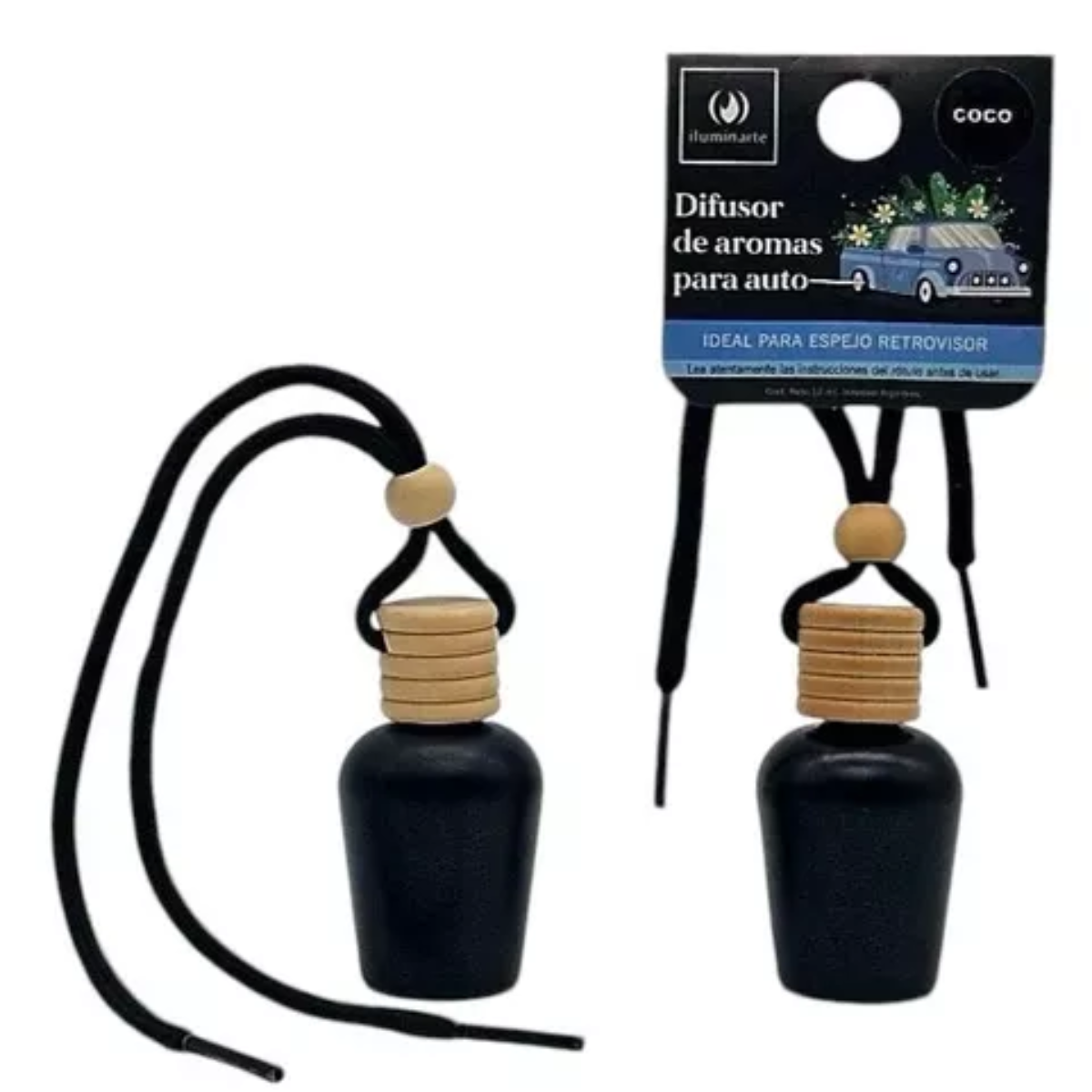 Difusor de Auto Vainilla Encantada Black 12mL