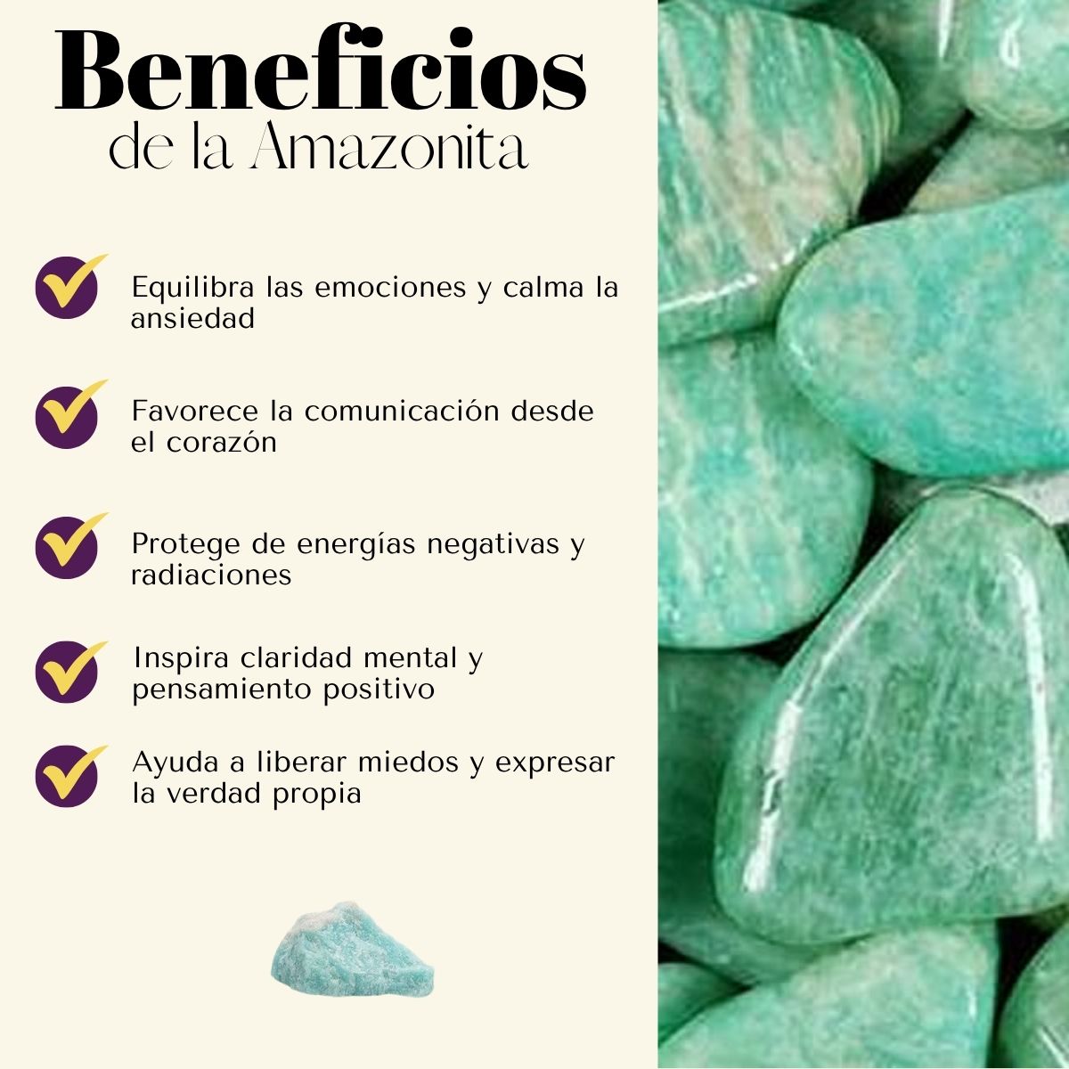 Pulsera Amazonita 8mm