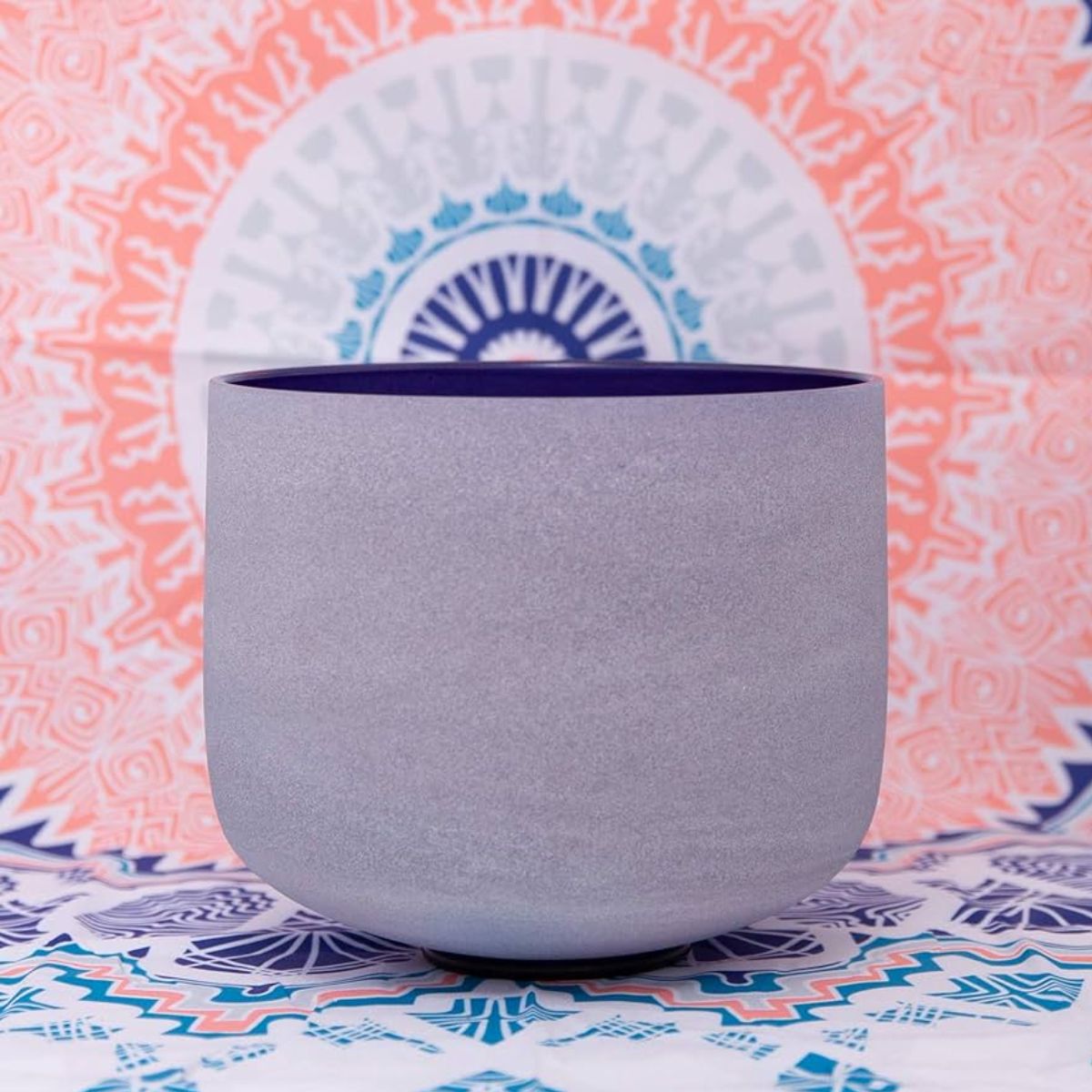 Cuenco Tibetano Cuarzo Índigo 10 Pulgadas Nota LA