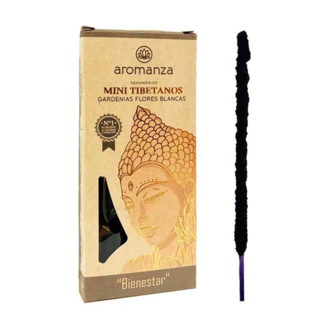 Mini Tibetano Gardenias Flores Blancas