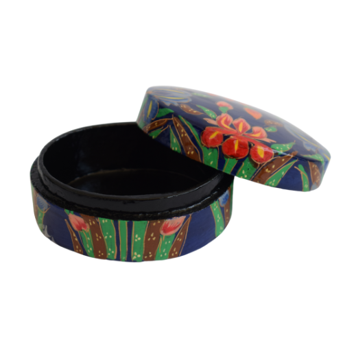 Cajita de Sueños Oval Azul Oscuro