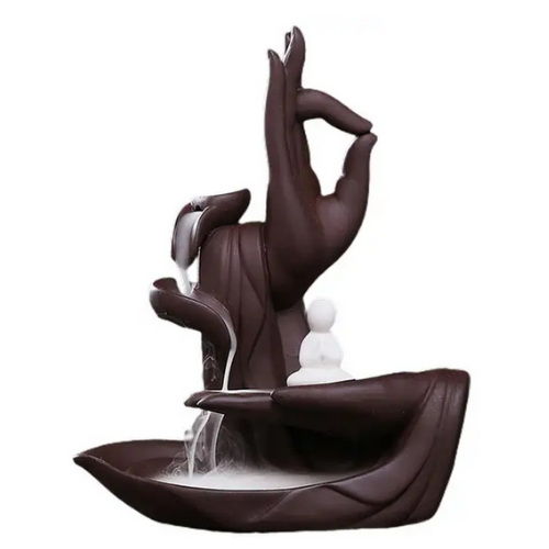 Porta Incienso Cascada La Meditation + 10 inciensos