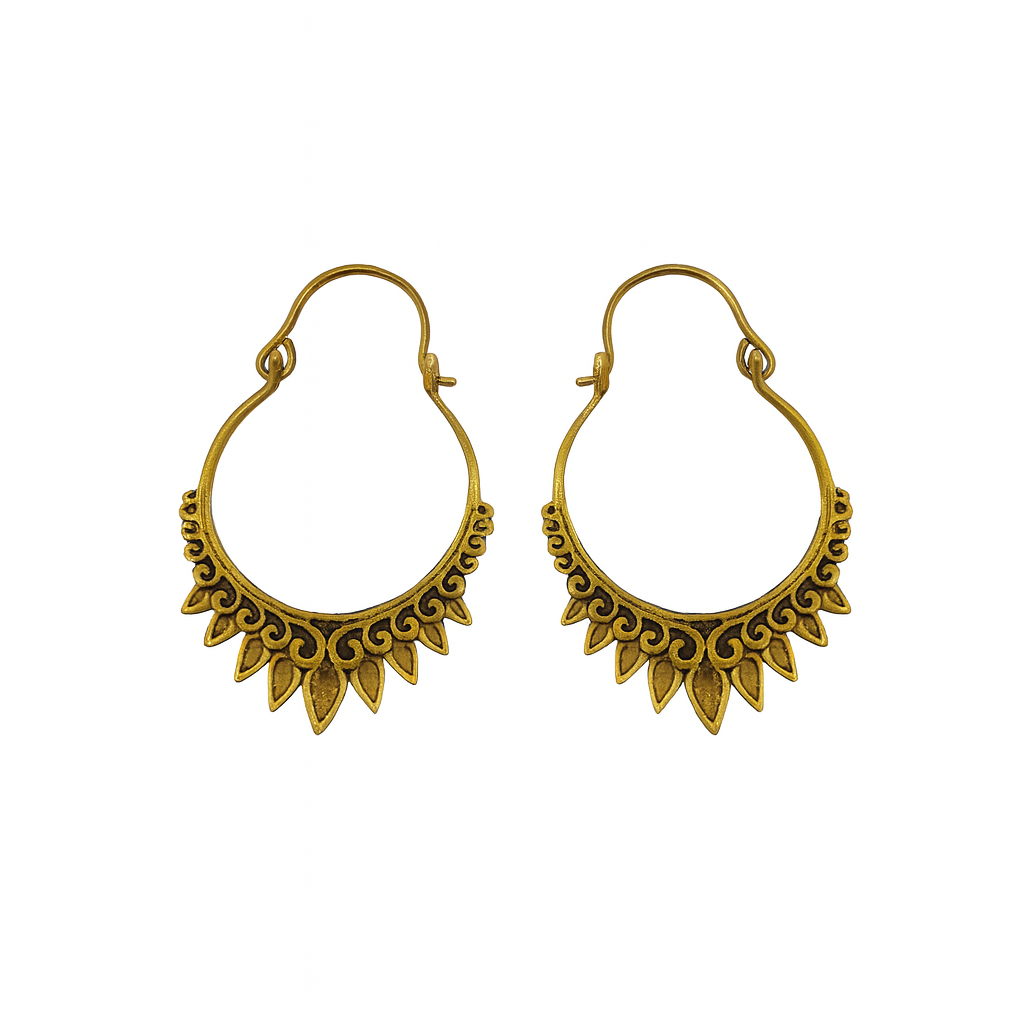 Aros Royal Gotitas Dorado