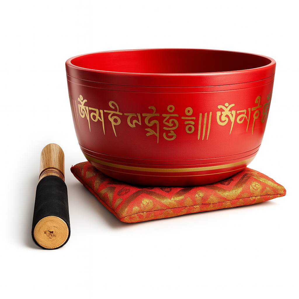 Box Cuenco Tibetano Rojo 19cm