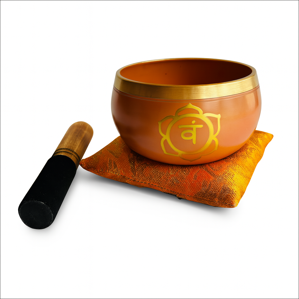 Box Cuenco Tibetano Naranja 11cm