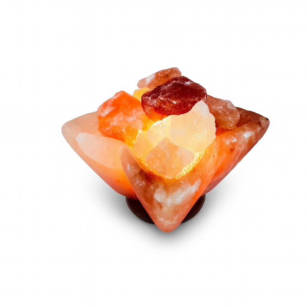 Lampara de Sal del Himalaya Flower Bowl