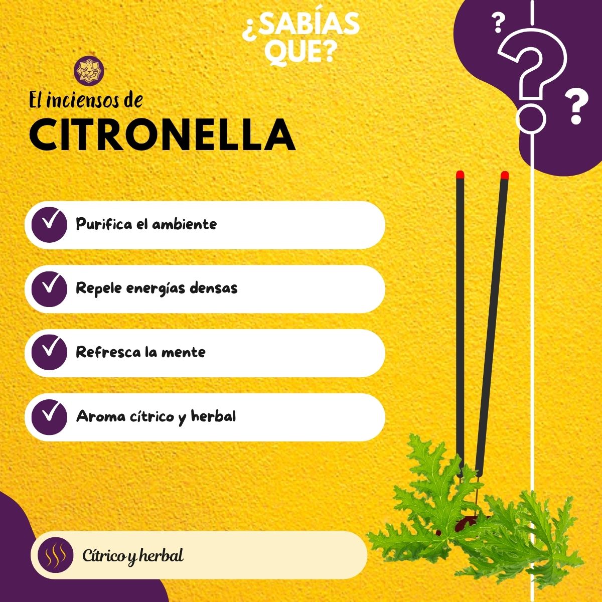Incienso Citronela