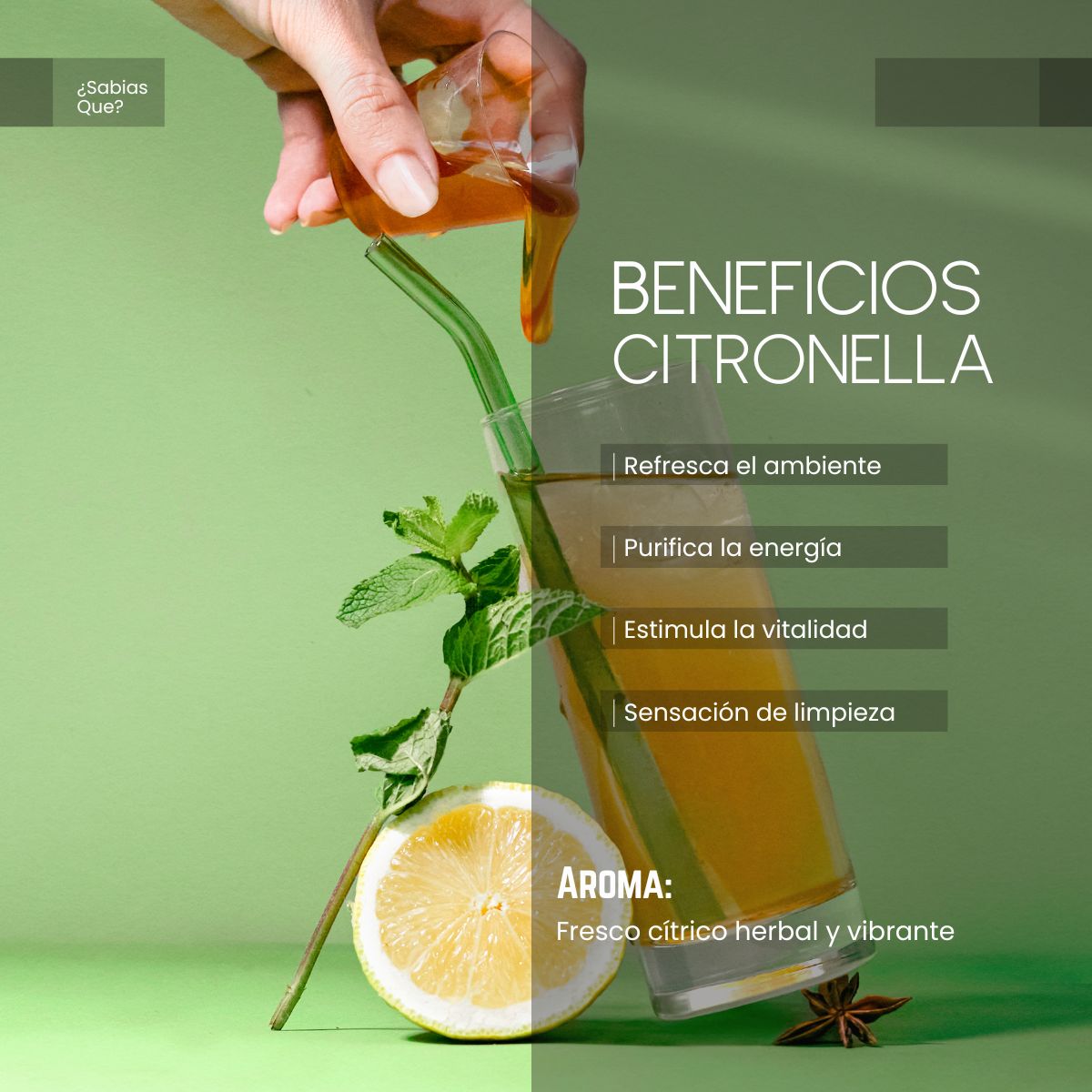 Aceite Aromático Citronela India