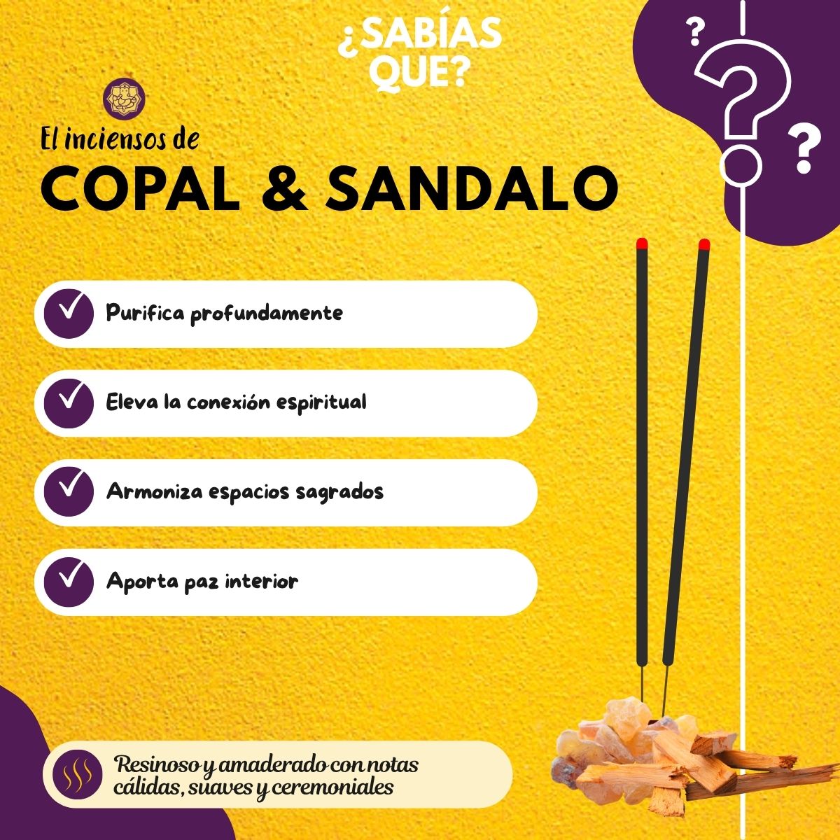 Incienso Copal Sandalo