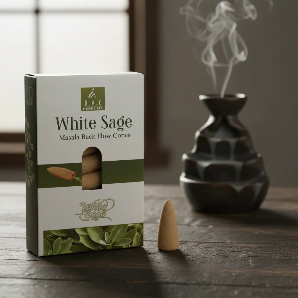 Incienso Cascada Salvia Blanca 10 conos