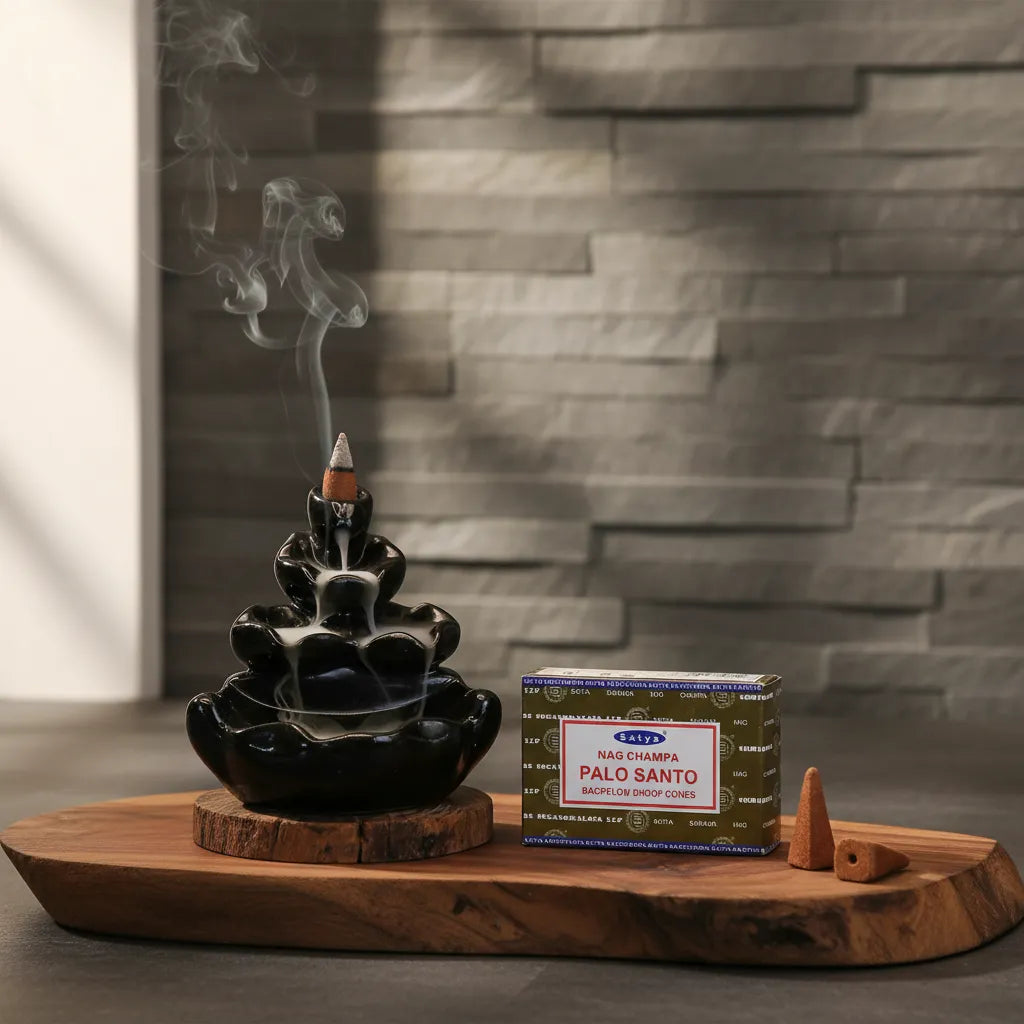 Incienso Cascada Palo Santo 120 conos